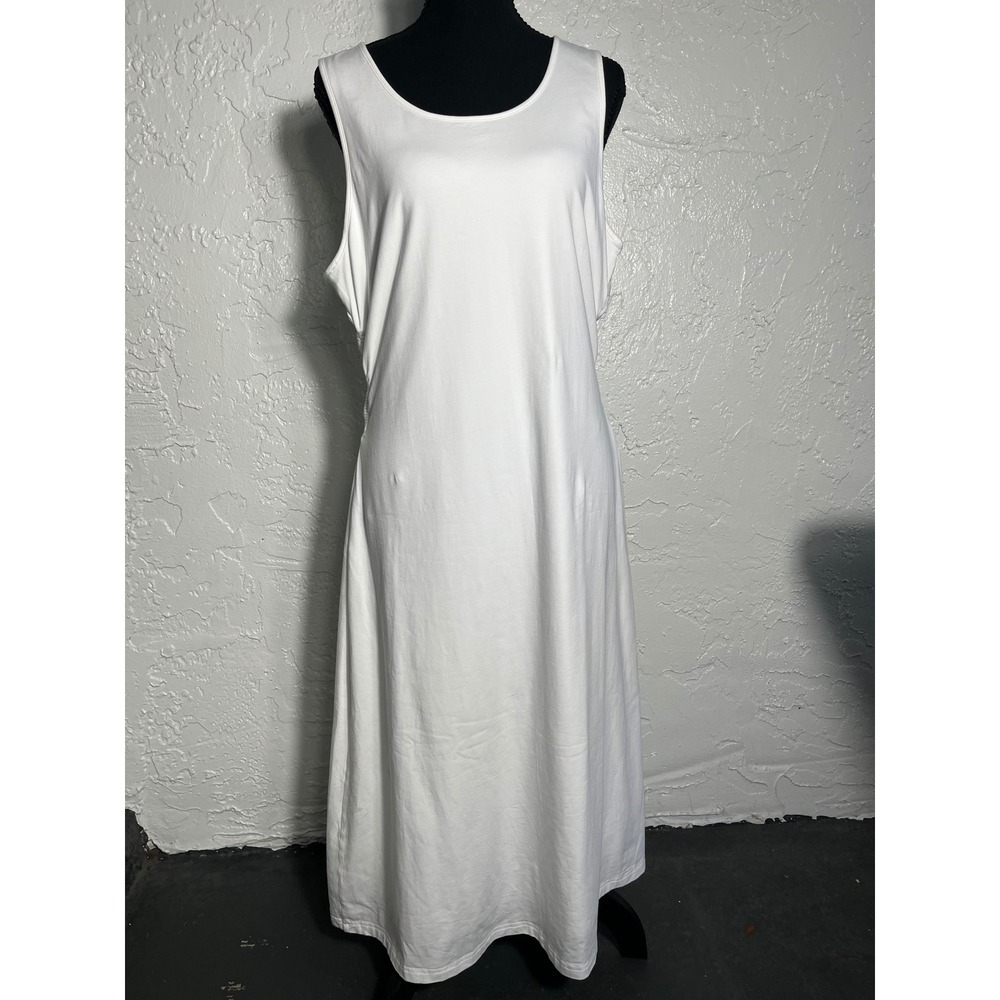 ATM Anthony Thomas Melillo White Tank Maxi Dress Size XL Made in Peru